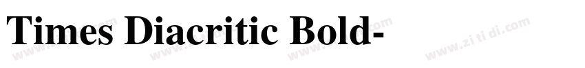 Times Diacritic Bold字体转换